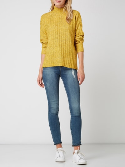 Pieces Pullover mit Turtleneck Gelb Melange 1