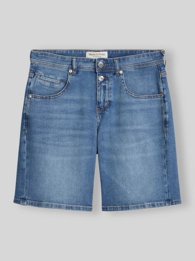 Marc O'Polo loose fit bermuda van denim Oceaanblauw - 2