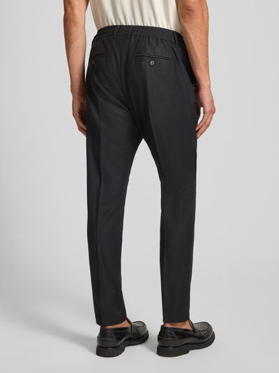 CRUNA Stoffen broek van scheerwol met steekzakken, model 'Mitte' Zwart - 5