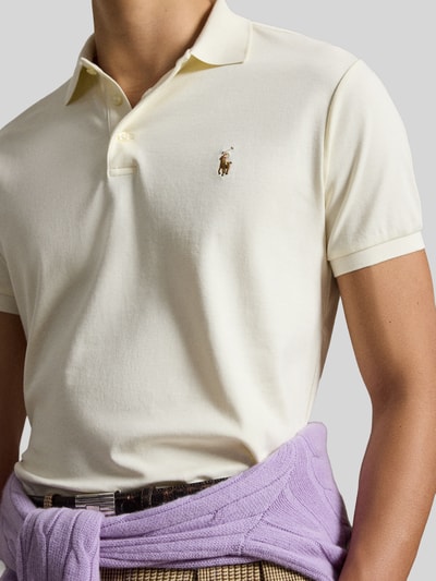 Polo Ralph Lauren Koszulka polo z czystej bawełny o kroju regular fit Złamany biały 3