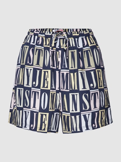 Tommy Jeans Shorts aus Lyocell mit Label-Print Dunkelblau 2