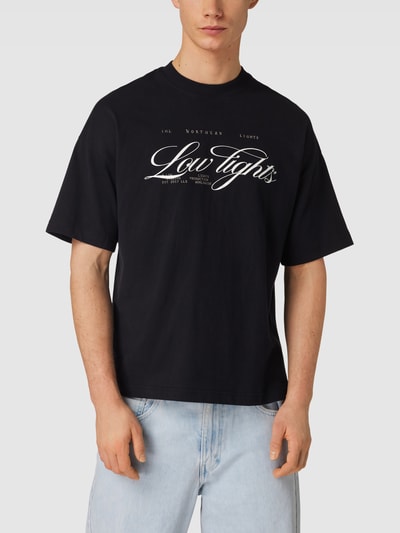 Low Lights Studios T-shirt met labelprint Zwart - 4