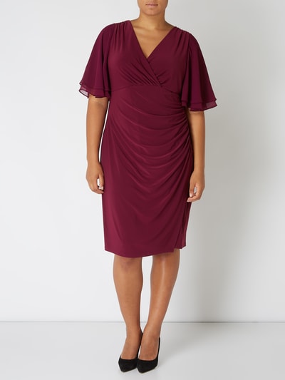 Lauren Ralph Lauren PLUS SIZE - Kleid mit Glockenärmeln  Dunkelrot 1