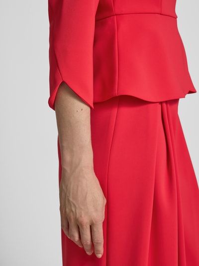 Marc Cain Bluse mit Rundhalsausschnitt und rückseitigem Reißverschluss Rot 3