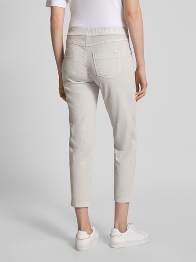 TONI Slim fit joggingbroek met verkort model, model 'Sue' Lichtgrijs - 5