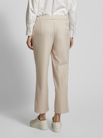 TONI Straight leg stoffen broek in verkorte pasvorm, model 'SUE' Beige - 5