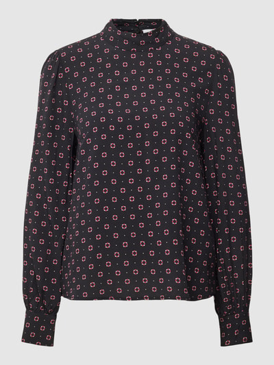 Jake*s Casual Blouse met opstaande kraag Zwart - 2