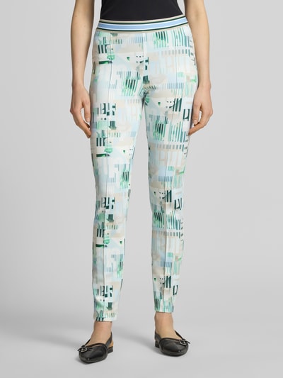 Marc Cain Slim Fit Leggings mit elastischem Bund Offwhite 4