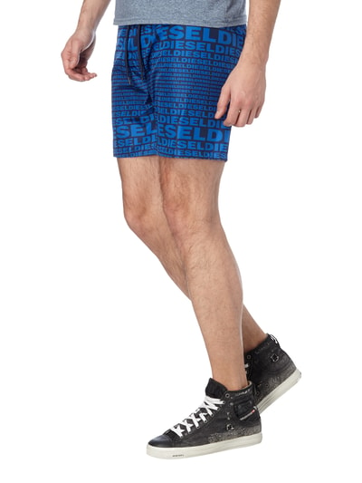 Diesel Badeshorts mit Logo-Muster Dunkelblau 3