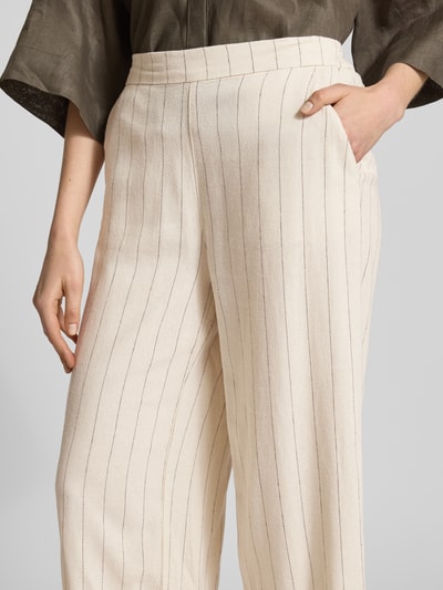 Vero Moda Regular fit culotte met krijtstreep, model 'MINDY' Offwhite - 3