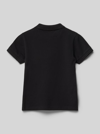 Mango Regular Fit Poloshirt mit Label-Stitching Modell 'javier' Black 3