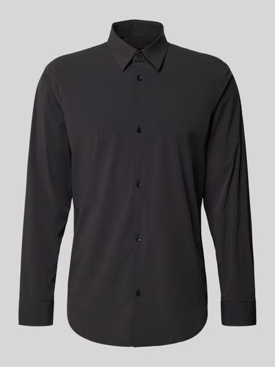 ARMANI EXCHANGE Koszula casualowa regular fit z kołnierzykiem typu kent Czarny 2