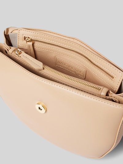 VALENTINO BAGS Handtas met labelapplicatie, model 'Bigs' Beige - 4