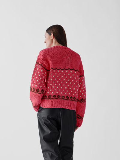 Dsquared2 Strickjacke mit Allover-Muster Rosa 5