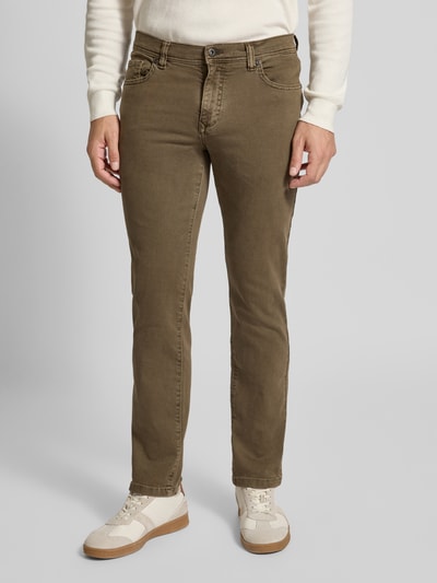 MCNEAL Slim Fit Jeans im 5-Pocket-Design Schlamm 4