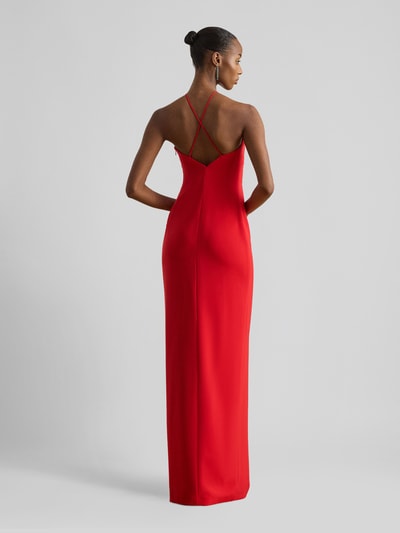 Lauren Ralph Lauren Enganliegendes Abendkleid mit Neckholder Rot 5