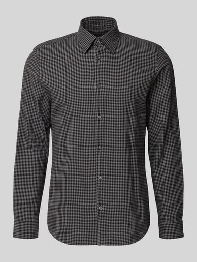 Marc O'Polo Shaped Fit Freizeithemd aus reiner Baumwolle Black 2