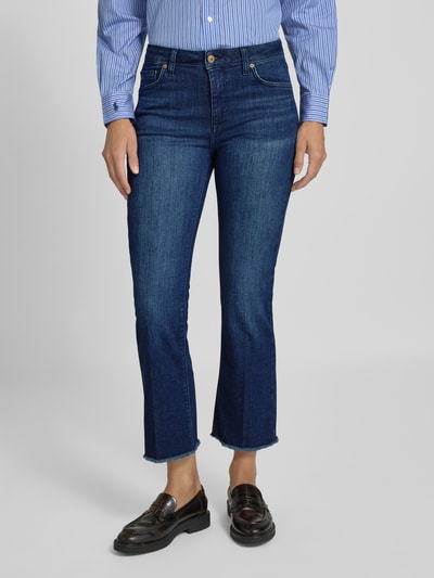 Raffaello Rossi Regular Fit Jeans mit 5-Pocket-Design Modell 'Vic 6/8' Dunkelblau 4