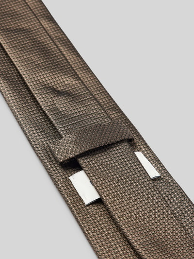 Profuomo Krawatte mit Label-Detail Taupe 3