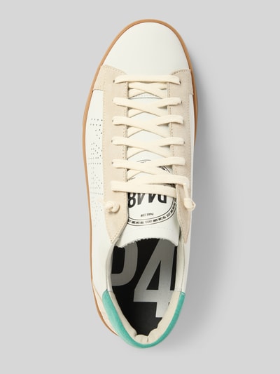 P448 Sneaker mit Label-Print Modell 'JACK' Weiss 3