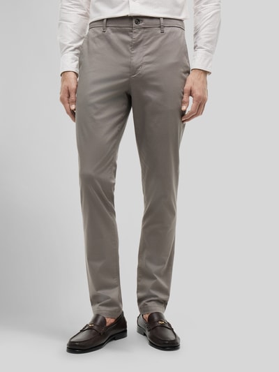 Tommy Hilfiger Slim Fit Chino aus Baumwoll-Mix Modell 'BLEECKER' Hellgrau 4