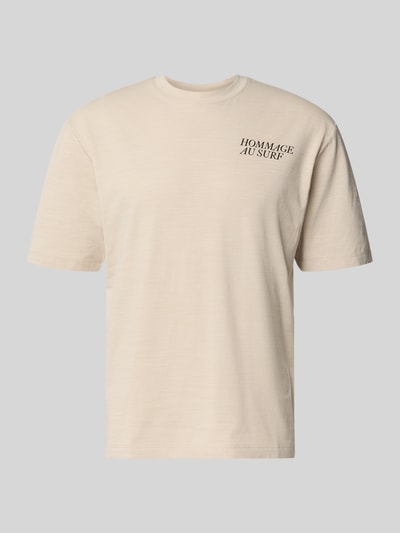 s.Oliver RED LABEL Regular fit T-shirt van katoenmix Beige - 2