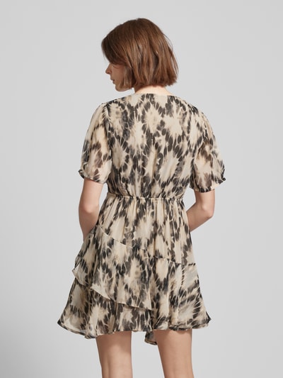 Only Sukienka mini z efektem batiku model ‘ELENA LIFE’ Piaskowy 5