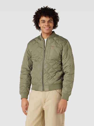 Jack & Jones Steppjacke mit Stehkragen Modell 'KARL' Oliv 4