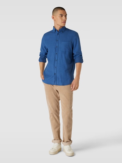 Christian Berg Men Freizeithemd mit Button-Down-Kragen Marine 1