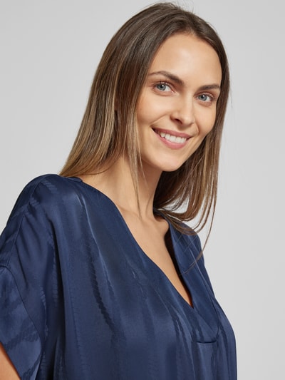 Marie Jo Knielange jurk met V-hals, model 'SARANJI' Marineblauw - 3