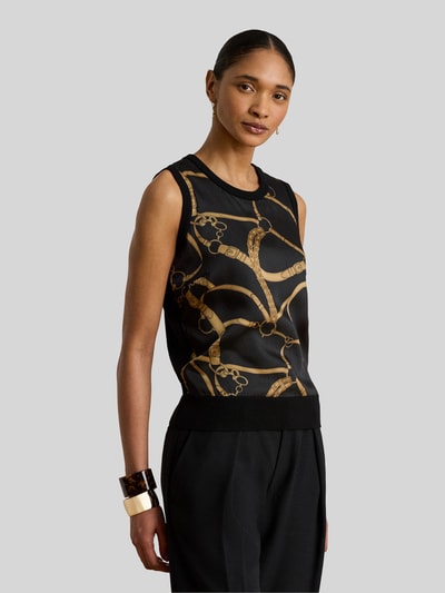 Lauren Ralph Lauren Regular Fit Blusentop aus Baumwoll-Mix BLACK 4