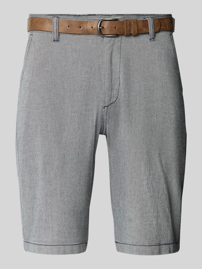 Redefined Rebel Regular Fit Bermudas mit Gesäßtaschen Modell 'NEBRASKA' Marine Melange 2