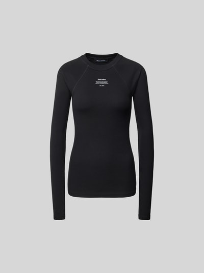The Black Palms Longsleeve mit Label-Print Black 2