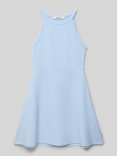 Garcia Knielanges Kleid mit Rundhalsausschnitt und Label-Detail Bleu 1