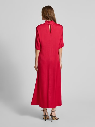 Drykorn Maxikleid mit Stehkragen und 1/2-Arm Pink 5