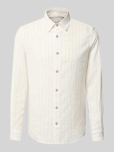 s.Oliver RED LABEL Koszula casualowa o kroju regular fit z mieszanki lnu i bawełny Biały 2