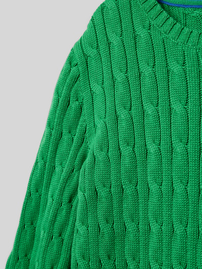 Polo Ralph Lauren Teens Gebreide pullover met ribboorden Groen - 2