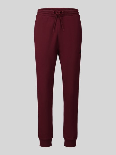 adidas Sportswear Spodnie dresowe o kroju regular fit z mieszanki bawełny model 'FEELCOZY' Ciemnoczerwony 2