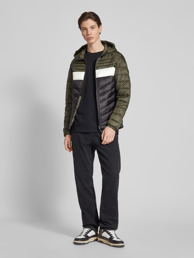 Jack & Jones Steppjacke mit Kapuze Modell 'HERO' Oliv 1