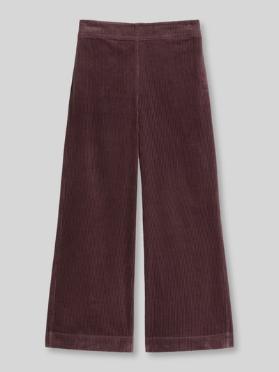 Marc O'Polo Wide Leg Cordhose aus reiner Baumwolle Dunkelrot 2