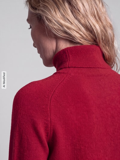 MM by Max Mara Relaxed Fit Pullover aus Woll-Kaschmir-Mix Modell 'CARIOCA' Bordeaux 3