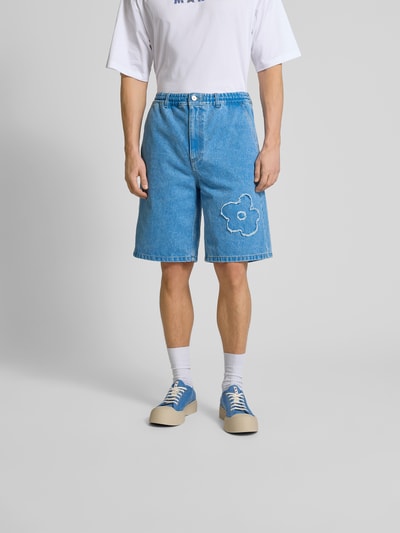 Marni Jeansshorts mit elastischem Bund Jeansblau 4