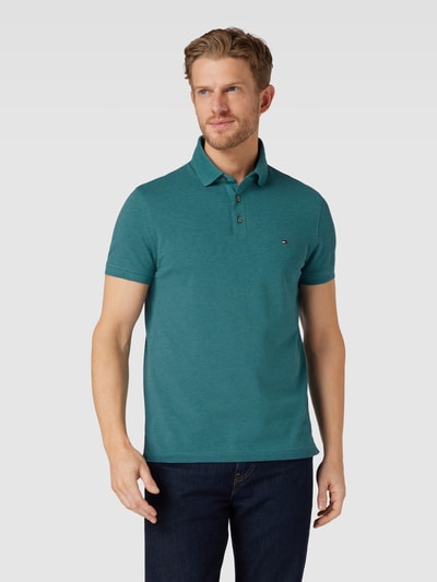 Tommy Hilfiger Slim fit poloshirt, model '1985' Flessengroen - 4