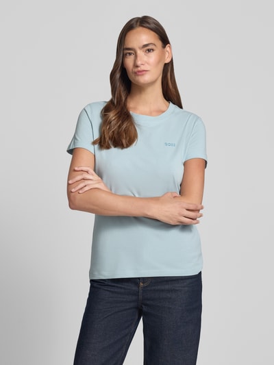 BOSS Orange regular fit T-shirt van puur katoen model 'C_ESOGO_1' Lichtblauw - 4