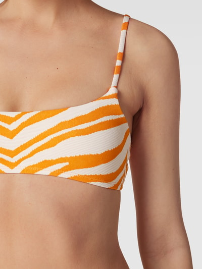 Becksöndergaard Bikinitop met spaghettibandjes, model 'Zecora Ezra' Oranje - 3