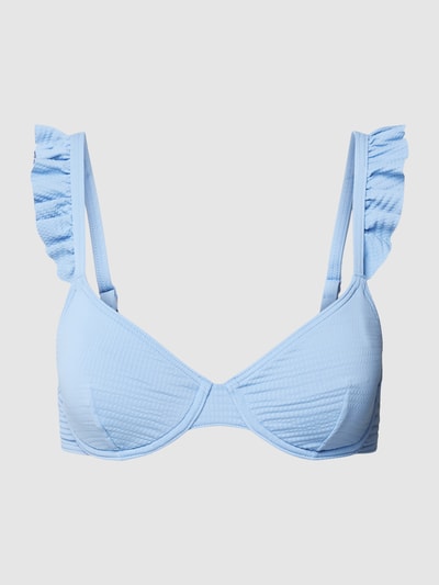 Esprit Bikinitop met structuurmotief, model 'BALIAN' Aquablauw - 1