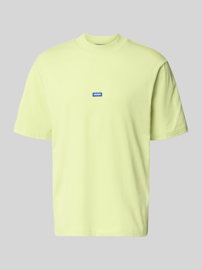 Produktfoto, Regular Fit T-Shirt aus reiner Baumwolle Modell 'NIEROS' von Hugo Blue, Optik: Unifarben, Logo-Detail, Rundhals, Kurzarm