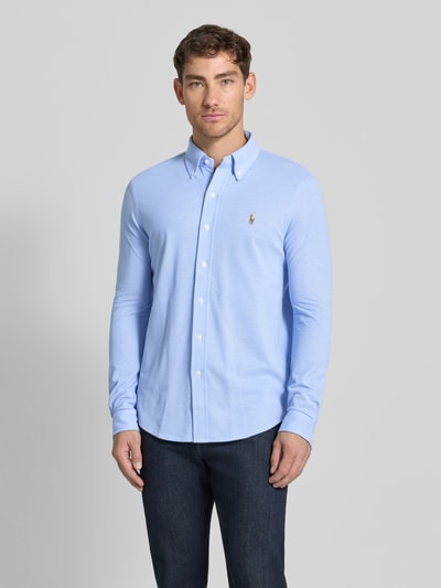 Polo Ralph Lauren Freizeithemd mit Knopfleiste Hellblau 4