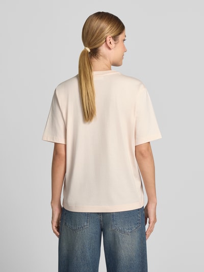 Lacoste Relaxed Fit T-Shirt aus reiner Baumwolle Hellrosa 5