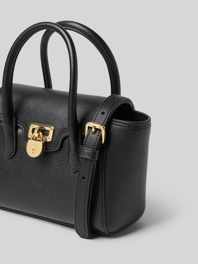 Lauren Ralph Lauren Handtas van rundleer met draagbanden Zwart - 3